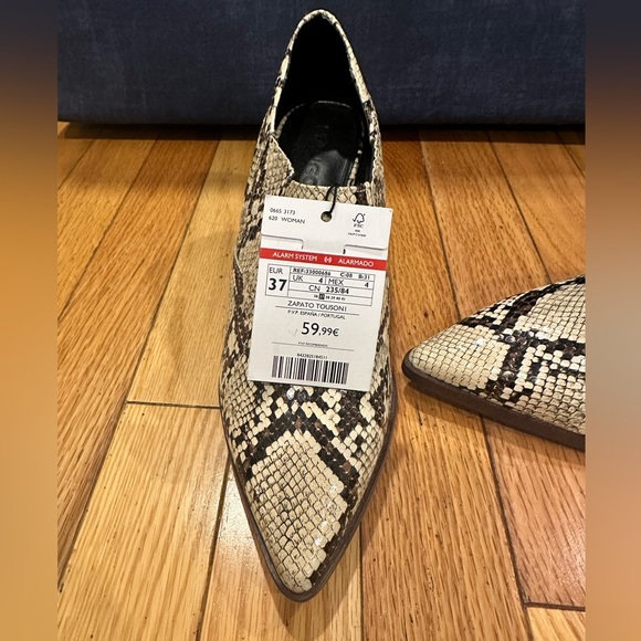 MANGO snake skin ankle boots - Picture 2 of 2